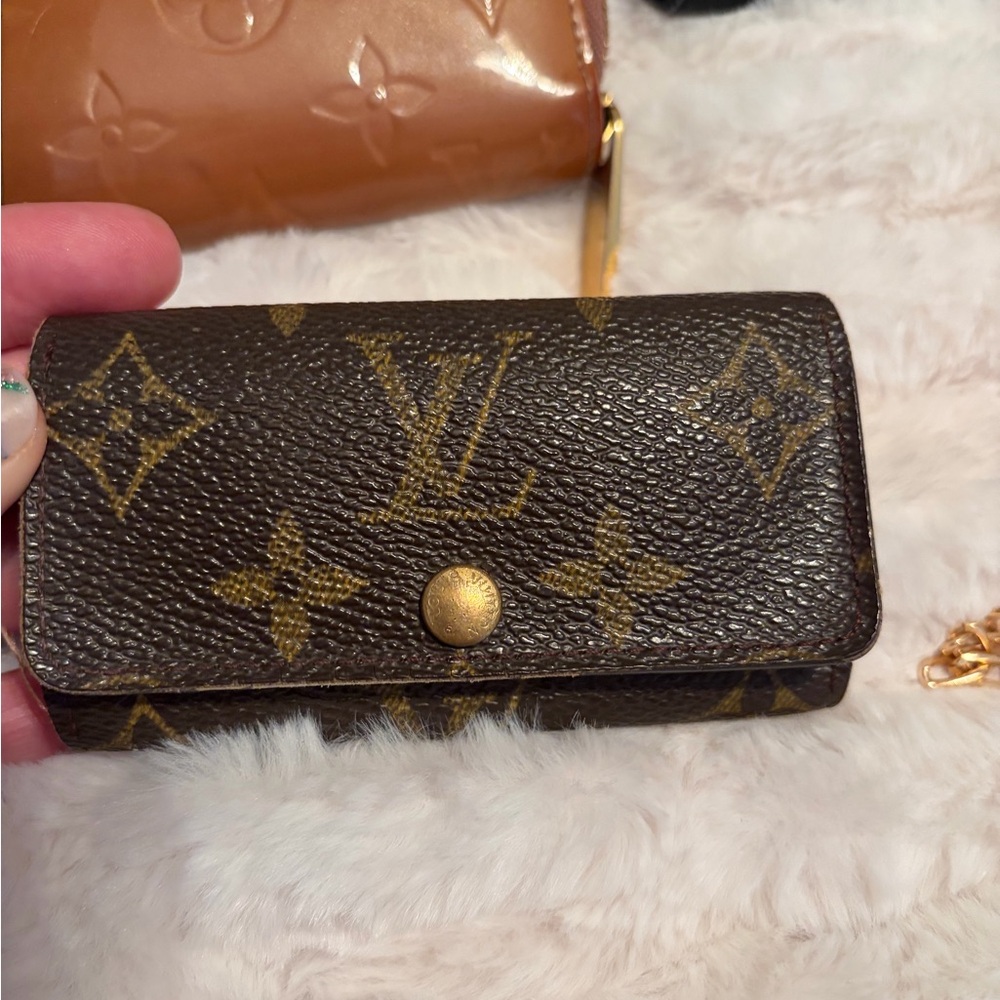 Louis Vuitton Dark Brown Monogram Key Pouch